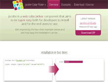 Tablet Screenshot of jscolor.com